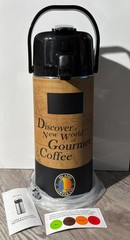 New Island Coffee Co. Airpot w/ Box; Thermal Carafe Dispenser; Open Box, Unused