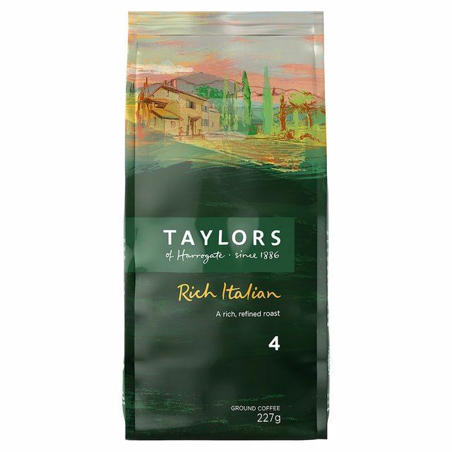 Taylor’s Rich Italian Dark Roast Ground Coffee – 227g