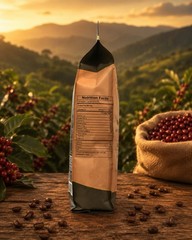 10-8 Roasters, Double Shift Medium Roast, Whole Bean Coffee Caramel Citrus 16 oz