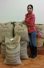 TANZANIA KILIMANJARO COFFEE BEANS PEABERRY MEDIUM ROASTED 5 POUNDS