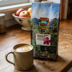 Java Planet Decaf Peru Organic Water Process Medium Dark Low Acid Mold Free Bean