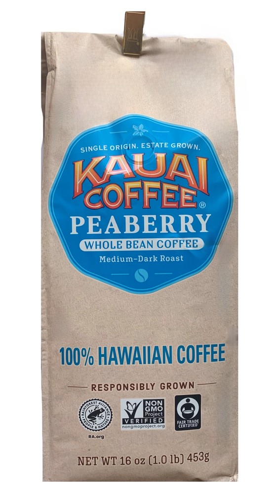 Kauai Coffee 100% Hawaiian Peaberry – Enjoy a True Island Indulgence