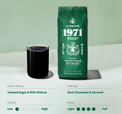 2 Bags 2026 Starbucks 1971 Anniversary Dark Roast Whole Bean Coffee Exp. 10/2026