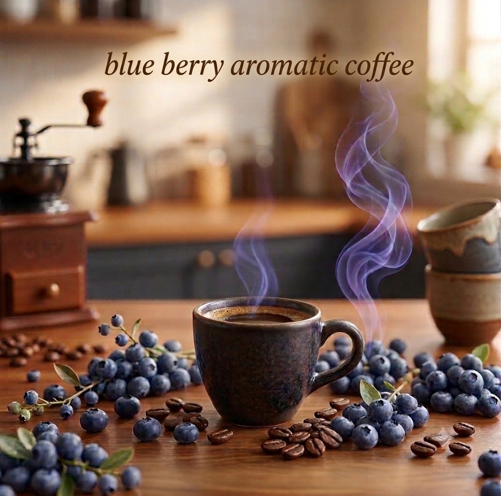Arabica Coffee Beans – Blueberry Aromatc Blend 100 g – Aromatic Fresh & Light
