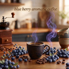 Arabica Coffee Beans – Blueberry Aromatc Blend 100 g – Aromatic Fresh & Light