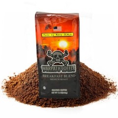 Warpath Coffee Medium Roast Ground Coffee 12oz High Caffeine Breakfast Blend