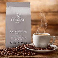 Medium Roast Swiss Water Decaf Whole Bean Coffee – Low Acid Organic Decaf Cof…