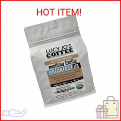 Lucy Jo’s Coffee, Organic Mellow Belly Breakfast Low Acid Blend, Medium Roast, G