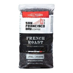 San Francisco Bay Coffee French Roast Whole Bean Specialty Arabica Bold 3 lbs