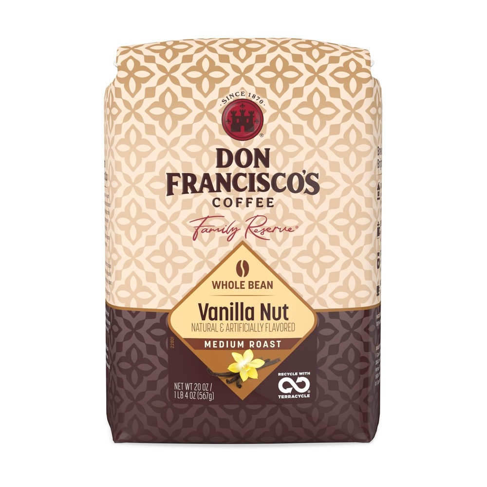 Don Francisco’s Vanilla Nut Whole Bean Coffee, Medium Roast – 100% Arabica, F…