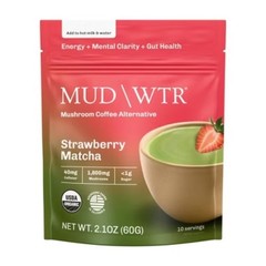 Organic Strawberry Matcha Mushroom Coffee Alternative – 2.1oz