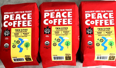 ***12oz*** Peace Coffee TWIN CITIES Signature Blend DARK Roast Whole Bean Coffee