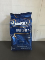 Lavazza Super Crema Whole Bean Coffee, Medium Espresso Roast, Arabica and Robust