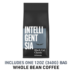 Coffee, Light Roast Whole Bean Coffee – Black Cat Classic Espresso 12 Ounce Bag