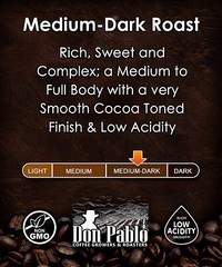 Don Pablo Gourmet Coffee – Signature Blend – Medium Dark Roast – Whole Bean C…