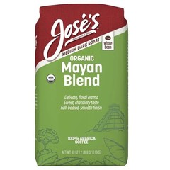 Jose’s 100% Organic Mayan Whole Bean Coffee 2.5 LB