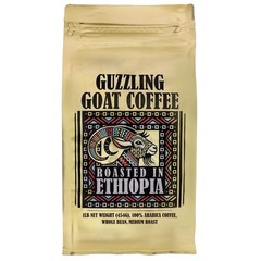 Guzzling Goat Ethiopian Coffee Beans Premium Medium Roast Whole Bean Brew