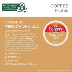 Folgers French Vanilla Keurig K-Cup Pods, 96 Count- HOT DEAL!!!
