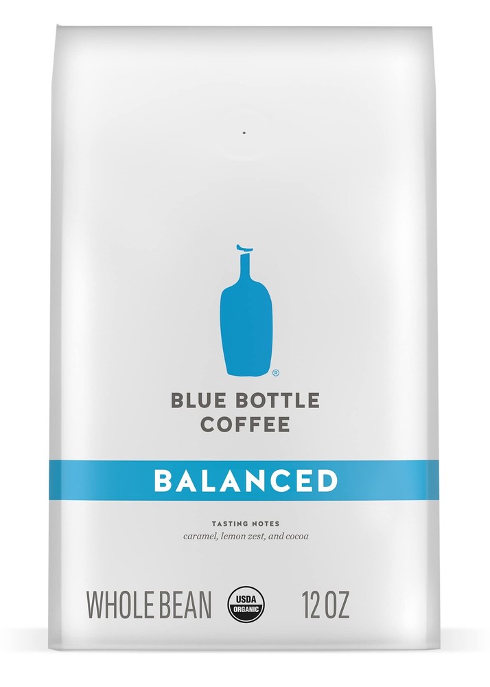 12 Ounce Organic Whole Bean Coffee Smooth Balanced Blend Medium Light Roast