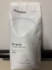 Amokka Gorgona Italian Blend Coffee Beans 1000g Whole Bean Dark Roast NEW Sealed
