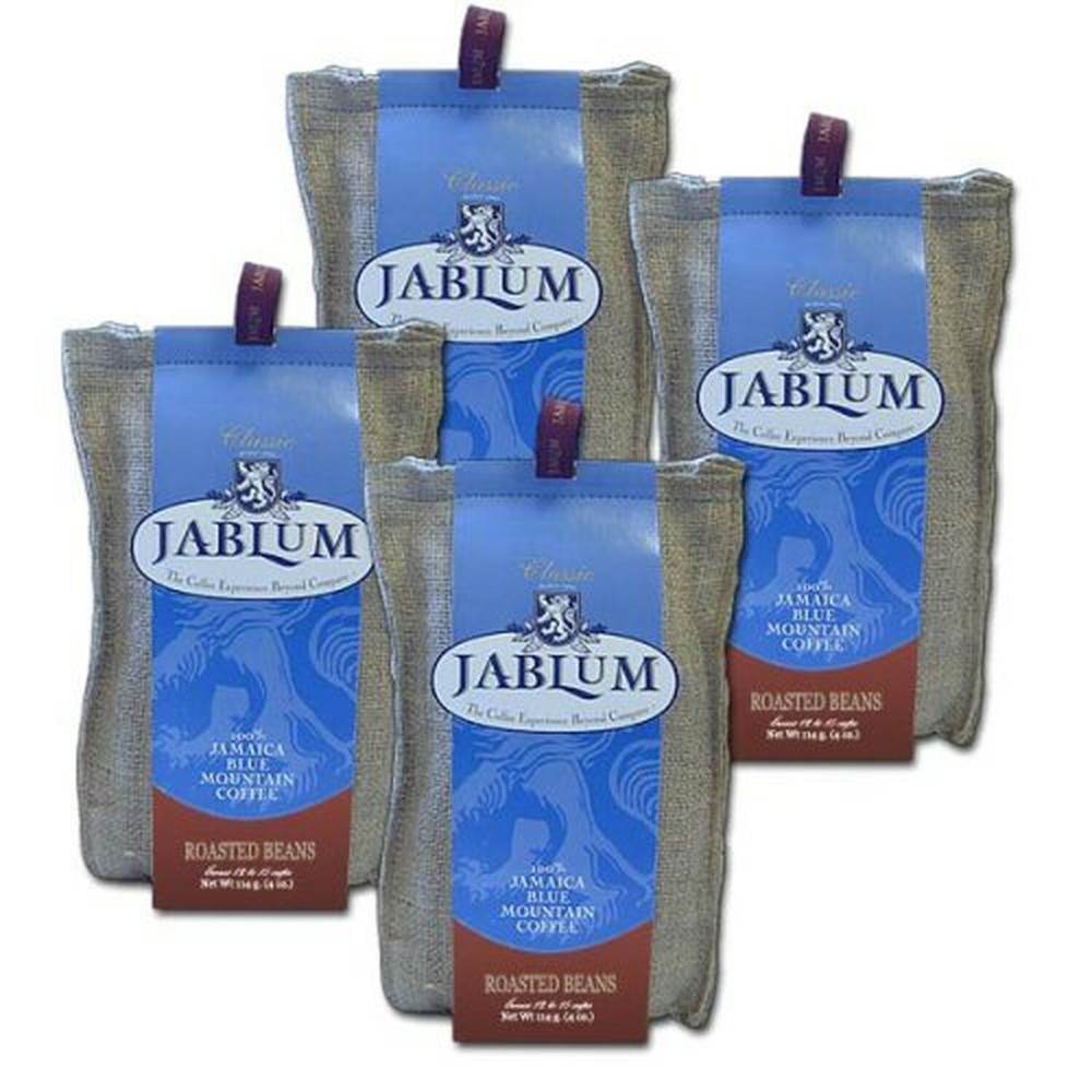 Jamaican Classic Roasted Whole Bean Coffee, 4 – 4 oz bags