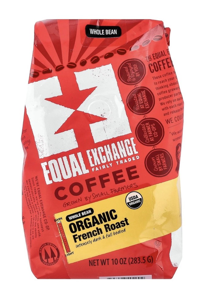 Organic Coffee, Whole Bean, French Roast, 10 oz (283.5 g)