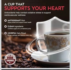 Cardiology Coffee Decaf Coffee USDA 12oz Premium Whole Bean Coffee 08/2026