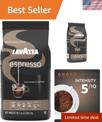 Lavazza Espresso Italiano – 2.2 lb Medium Roast Whole Bean Coffee, 100% Arabica
