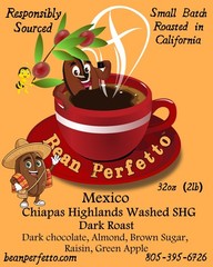 2 lb Mexico Chiapas Highlands Washed SHG Fresh Roasted Coffee Whole Bean