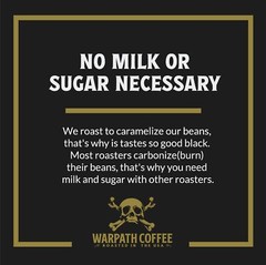 Warpath Coffee Medium Roast Ground Coffee 12oz High Caffeine Breakfast Blend