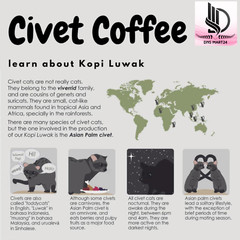 Authentic Luwak Coffee Arabica Gayo 100% Wild Civet Whole Beans Coffee Roasted