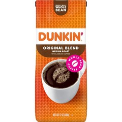 TitleDunkin’ Original Blend Whole Bean Coffee, Medium Roast, 12 oz Bag…