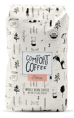 Mt. Comfort Organic Peru Medium Roast Whole Been Coffee 2.5 Lb Bag