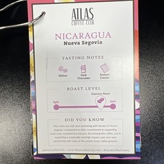 Atlas Coffee Club Nicaragua Coffee Beans 12oz 2pk