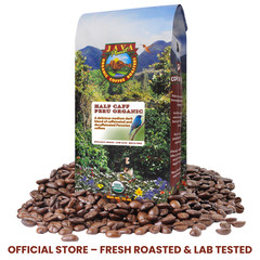 Java Planet Half Caff Peru Organic Coffee Low Acid Mold Free Beans/Ground