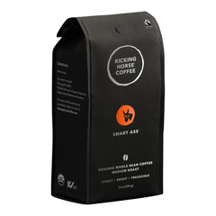 Kicking Horse Coffee Smart Ass, Medium Roast, Whole Bean, Certified Organic, Fai