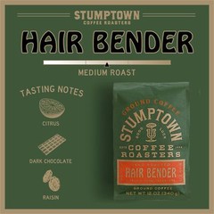 Stumptown Hair Bender Ground Coffee 12 Ounce Sweet Balanced Arabica Blend
