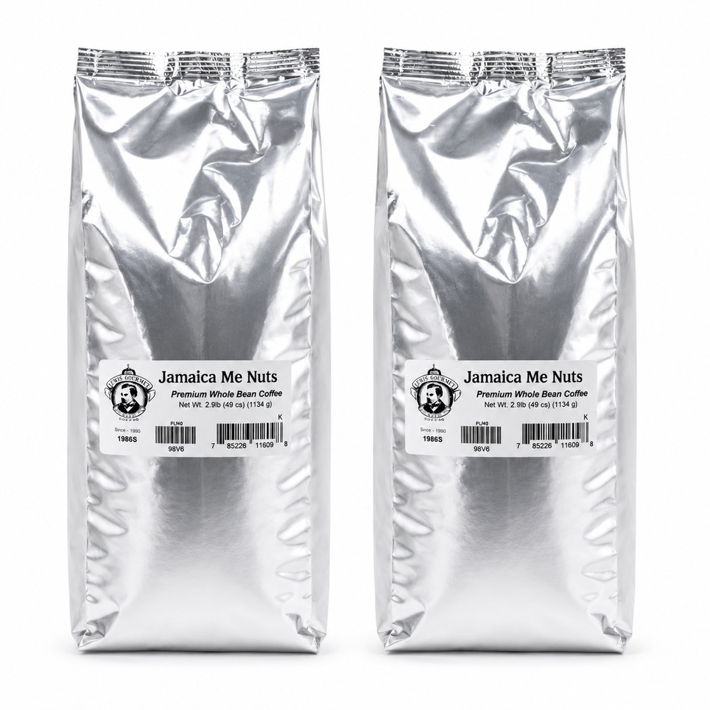 Pear’s Jamaica Me Nuts Whole Bean Coffee | Pack of 2 | 2.5 lb | Brenmar