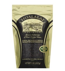 Hualalai Estate Coffee 100% Kona Coffee 7 oz Ground or Whole Bean