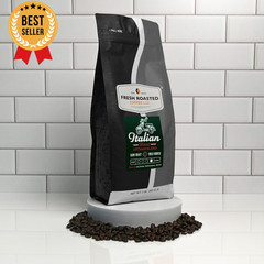 Italian Roast Whole Bean Coffee Dark Roast Kosher 2 lb 32 oz Bag
