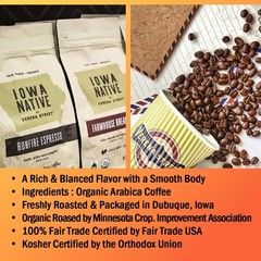 Verena Street Farmhouse Breakfast Coffee Fair Trade Organic Whole Bean 2 Lbs