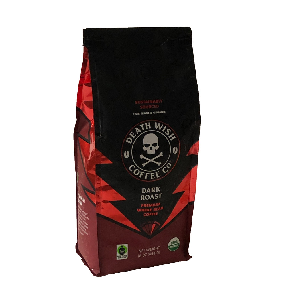 Death Wish Coffee Co. Organic Whole BeanCoffee, DarkRoast — Sustainably Sourced
