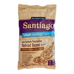 Santiago Low Sodium Dehydrated Vegetarian Refried Beans with Whole Beans, 1.64 P