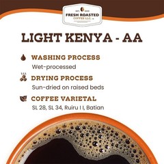 Kenya AA | Light Roast Single Origin | Fresh Roasted Coffee