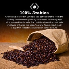 Guzzling Goat Ethiopian Coffee Beans Premium Medium Roast Whole Bean Strong