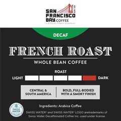Decaf French Roast Whole Bean Coffee – 2LB Swiss Water Decaffeinated