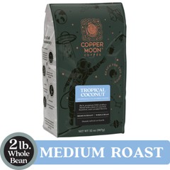 Copper Moon Coffee Tropical Coconut, Medium Roast Whole Bean, 2 Lb.