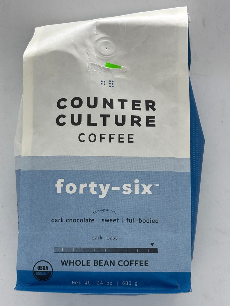 Counter Culture Forty-Six Whole Bean Coffee 24z Dark Chocolate BB 5/26 FREE SHIP