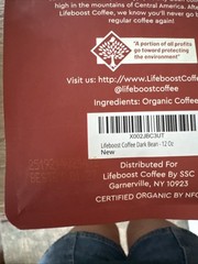 LIFEBOOST Dark Organic Coffee Beans – Single Origin Non-Gmo Dark Roast Low Acid