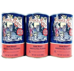 3 Pack Trader Joe’s Low Acid French Roast Whole Bean Coffee 13 oz Each